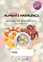 Vista previa - Hojas de trabajo - Passatemps dels Aliments típics Nadalencs - Portada
