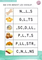 Vista previa - Hojas de trabajo - Passatemps dels Aliments típics Nadalencs - página 2