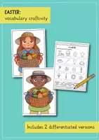 Προεπισκόπηση - Φύλλα εργασίας - Easter vocabulary craftivity; 2-way differentiated (English) / Πασχαλινή δεξιοτεχνία λεξιλογίου; 2-way διαφοροποιημένο (Αγγλικά) - Σελίδα 1