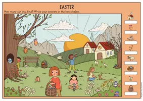 Προεπισκόπηση - Φύλλα εργασίας - Easter I spy - exercises for primary school (English) / Πάσχα κατασκοπεύω - ασκήσεις για το δημοτικό σχολείο (Αγγλικά) - Σελίδα 3
