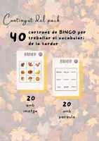 Vista previa - Juegos / Gamificación - Bingo interactiu amb vocabulari de la tardor - página 1