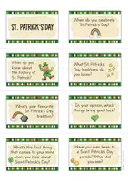 Προεπισκόπηση - Φύλλα εργασίας - St. Patrick's Day Speaking Cards // κάρτες συνομιλίας (Αγγλικά) - Σελίδα 1