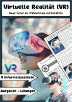 Vorschau - Arbeitsblätter - Virtuelle Realität (VR) & Augmented Reality (AR) - Deckblatt