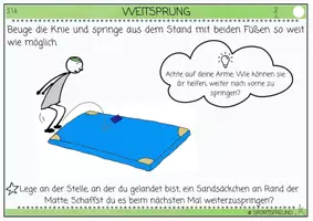 Vorschau - Stationenlernen - MATERIALPAKET - Leichtathletik / Bundesjugenspiele (WEITSPRUNG - WEITWURF - SPRINTEN & STARTEN - AUSDAUERNDES LAUFEN) - Seite 3