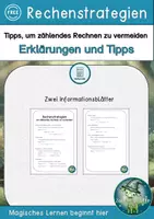 Vorschau - Anderer Materialtyp - Rechenstrategien Information: Weg vom zählenden Rechnen - Deckblatt