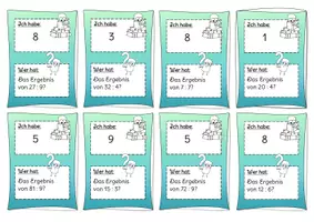 Vorschau - Spiele - Ich habe... Wer hat...? Grundrechenarten: Division (Mathe-Starter/Mathespiel für die Kopfrechenphase/Vorwissensaktivierung) - Seite 2