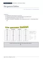 Vorschau - Arbeitsblätter - Die Ganzen Zahlen - Einstieg - Seite 2