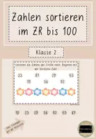 Vorschau - Aufgabenkarten - Zahlen sortieren im Zahlenraum bis 100 - Deckblatt