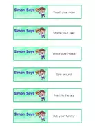 Aperçu - Jeux - Simon Says Action cards - Page 2