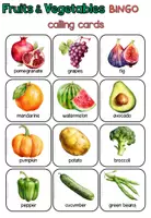 Aperçu - Jeux - Fruit & Veggies Bingo – Fun and Educational Game! 🍎🥕🎉 - Page 2