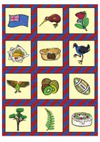 Προεπισκόπηση - Flashcards - New Zealand Matching Pairs Game (English) / Παιχνίδι με ζευγάρια ταιριάσματος Νέας Ζηλανδίας (Αγγλικά) - Σελίδα 1
