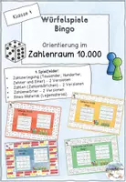 Vorschau - Spiele - Würfelspiel Bingo zur Orientierung im Zahlenraum 10 000 - Deckblatt