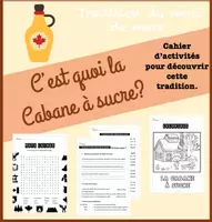 Aperçu - Feuilles d'exercices - Cahier découverte - cabane à sucre - Page de couverture
