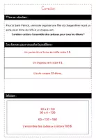 Aperçu - Feuilles d'exercices - Problèmes mathématiques - Saint Patrick - Page 2