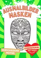 Vorschau - Arbeitsblätter - Maske Afrika Afrikanische Masken Ausmalbilder Kunst - Deckblatt