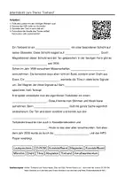 Vorschau - Arbeitsblätter - Arbeitsblätter zum Thema "Tonband" (Lückentext, Hörverstehen) + Lösung & MP3 - Deckblatt
