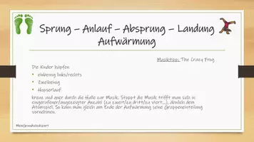 Vorschau - Unterrichtsreihen - Sprung - STATIONSKARTEN Anlauf-, Absprung und Landungsschulung: Auf dem Weg zur Hockwende & Hocke - Seite 3
