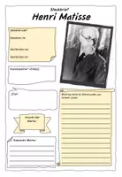 Vorschau - Arbeitsblätter - Materialpaket: 10 Steckbriefe von Künstlern // Recherchearbeit - Seite 3