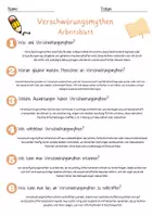 Vorschau - Arbeitsblätter - Verschwörungsmythen Arbeitsblatt 7. & 8. Klasse Fake News AB mit Lösungen - Seite 2