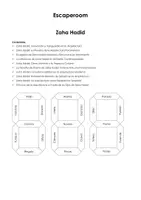 Vista previa - Juegos / Gamificación - Zaha Hadid (sala de escape) - Portada