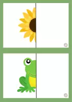 Vista previa - Tarjetas / Manipulativos - Simetria primavera (català) - página 2