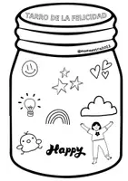 Vista previa - Manualidades / Dibujos para colorear - Tarro de la Felicidad. Día 20 de marzo - página 3