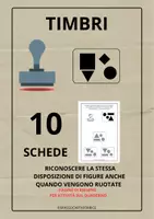anteprima - Esercizi - TIMBRI - RICONOSCERE LE FIGURE ANCHE SE RUOTATE - Pagina di copertina
