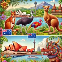 anteprima - Materiale per pittura e bricolage - Animali Nazionali dell'Asia Disegni da colorare (50 illustrazioni da colorare) - Pagina di copertina