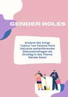 Vorschau - Arbeitsblätter - Gender roles / inequality - Analyse des Songs "Labour" von Paloma Paris - Deckblatt