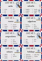 Vorschau - Spiele - Give me 5 Karten - WarmUp Spiel - Englisch - Seite 1