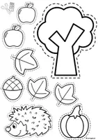 Vorschau - Arbeitsblätter - Herbst Kunst, einfaches Bild basteln mit Kindern, Vorschule, Klassen 1, Förderschule - Seite 3