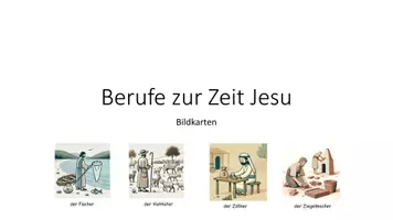 Vorschau - Bildkarten - Berufe zur Zeit Jesu - Bildkarten - Deckblatt