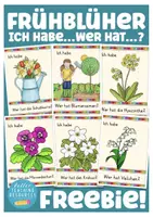 Vorschau - Stationenlernen - Frühblüher Ich habe ... Wer hat ...? KOSTENLOS Freebie - Deckblatt