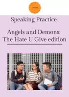 Vorschau - Arbeitsblätter - Speaking Practice: Angels & Demons - The Hate U Give edition - Deckblatt