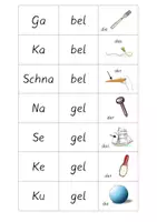 Vorschau - Spiele - Silbenpuzzle einfache Wörter - Seite 1