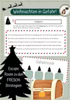 Vorschau - Aufgabenkarten - Weihnachten in Gefahr! Escape Room - Deckblatt