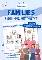 Vorschau - Arbeitsblätter - Revision - Families & like + -ing (passend zu MORE! 2 Unit 10) - Deckblatt