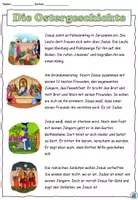Vorschau - Arbeitsblätter - Bildergeschichte "Die Ostergeschichte" in drei Versionen - Religion / Deutsch / DaZ - Seite 1