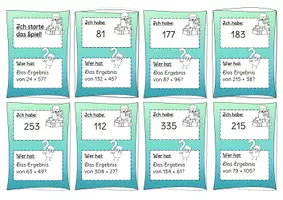 Vorschau - Spiele - Materialpaket: Grundrechenarten "Ich habe... Wer hat...? Kopfrechnen" (Mathe-Starter/Mathespiel für die Kopfrechenphase/Vorwissensaktivierung) - Seite 2