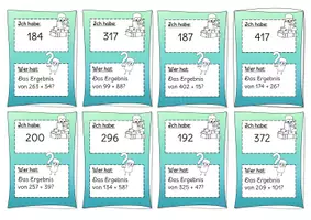 Vorschau - Spiele - Materialpaket: Grundrechenarten "Ich habe... Wer hat...? Kopfrechnen" (Mathe-Starter/Mathespiel für die Kopfrechenphase/Vorwissensaktivierung) - Seite 3
