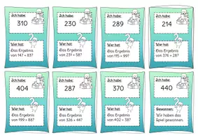 Vorschau - Spiele - Ich habe... Wer hat...? Grundrechenarten: Addition (Mathe-Starter/Mathespiel für die Kopfrechenphase/Vorwissensaktivierung) #rabattraketenzusalevester25 #rabattraketen25 - Seite 3