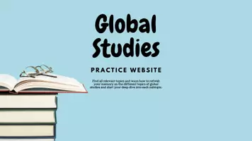 Vorschau - Präsentationen/Tafelbilder - Global Studies Vorbereitung mündliches Abitur - Deckblatt