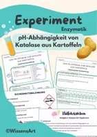 Vorschau - Arbeitsblätter - Experiment: pH-Optimum von Katalase ENZYMATIK - Deckblatt