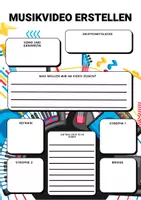 Vorschau - Arbeitsblätter - Musikvideo erstellen - Planungsinstrument - Deckblatt