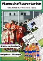 Vorschau - Arbeitsblätter - Mannschaftssportarten: Fußball und Basketball - Deckblatt