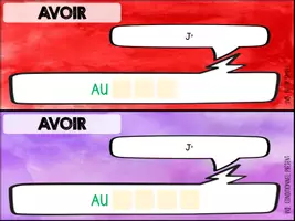 Aperçu - Cartes d'exercices - Conjugaison horizontale - AVOIR - Page de couverture