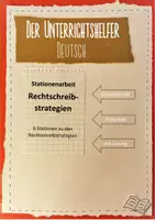 Vorschau - Arbeitsblätter - Stationenarbeit - Rechtschreibstrategien - Mit Lösung - Deckblatt