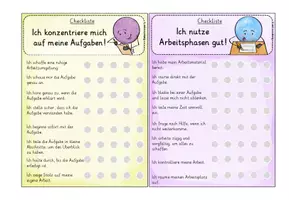 Vorschau - Fördermaterial/Inklusion - Individualziele/Wochenziele --> Checkliste mit Kriterien - Seite 2