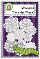 Vorschau - Mal- und Bastelvorlagen - Mandalas: Tiere der Wiese Ausmalbilder Frühling - Deckblatt