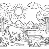 anteprima - Materiale per pittura e bricolage - Cavalli Disegni da colorare (50 illustrazioni da colorare) - Pagina 3